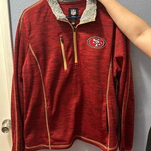 49ers half zip hoodie.